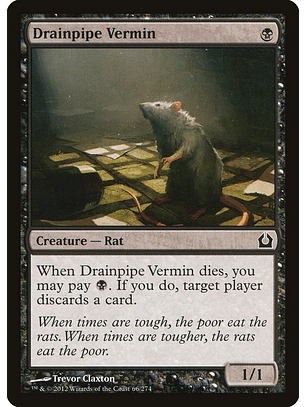 Drainpipe vermin - RTR - C