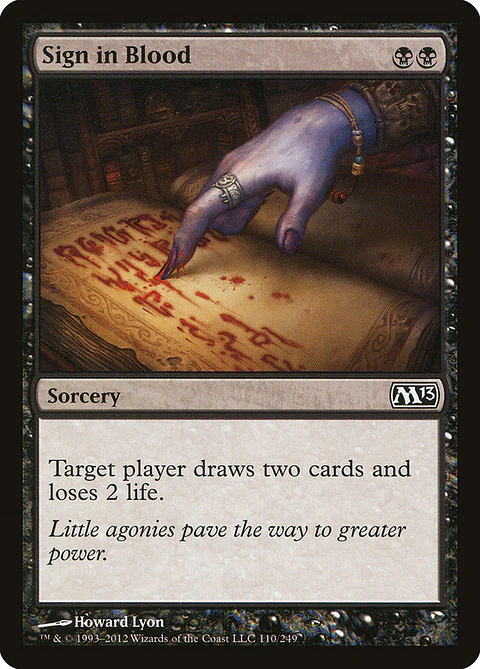 Sign in blood - M13 - C