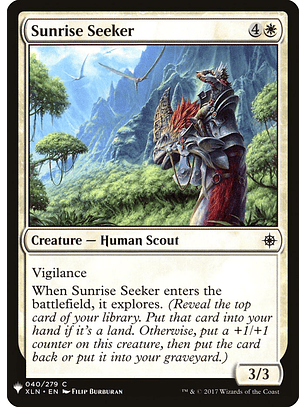 Sunrise seeker - THE LIST - C