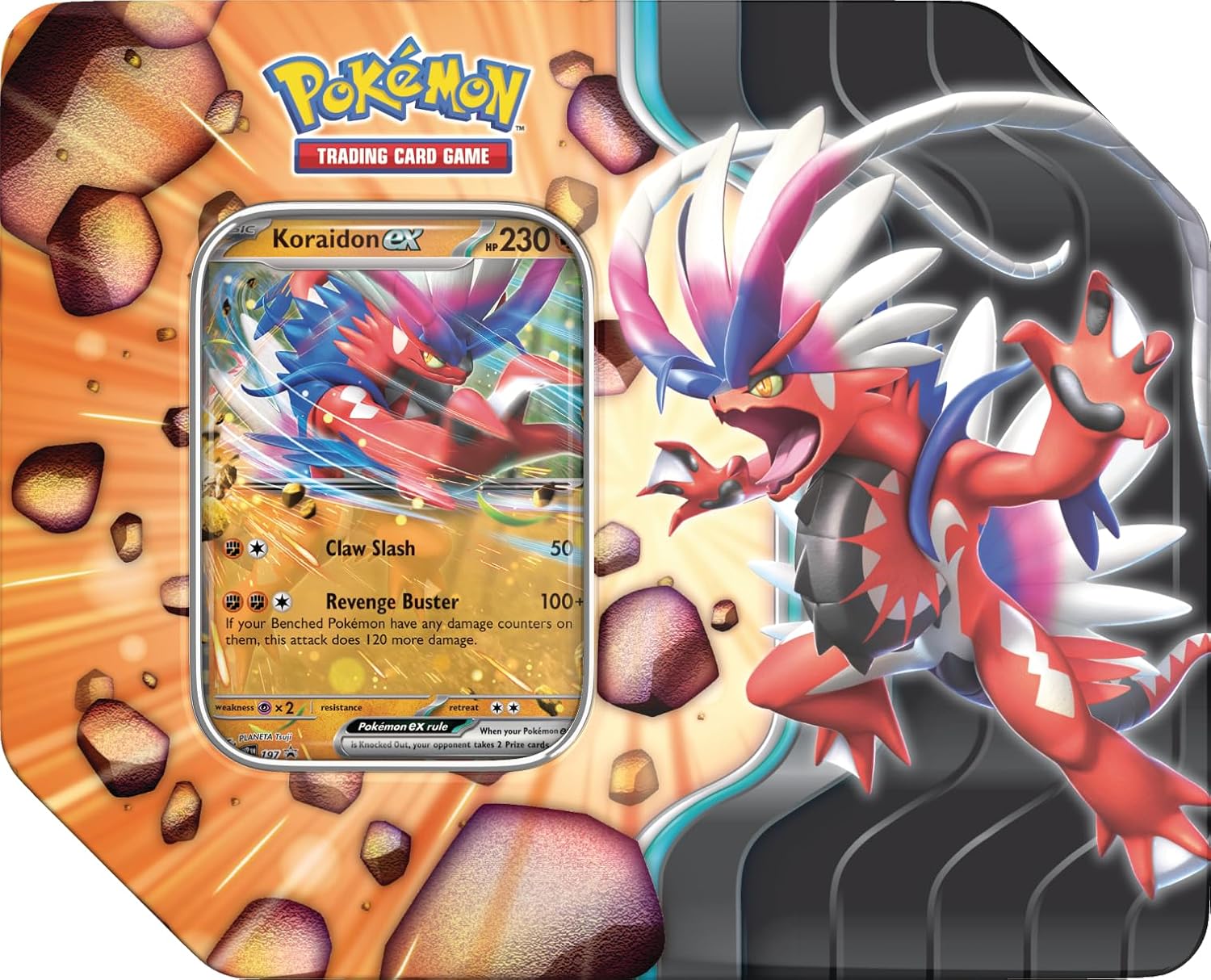 Pokémon TCG: Slashing Legends Tin - Koraidon EX 1