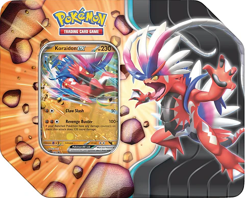 Pokémon TCG: Slashing Legends Tin - Koraidon EX