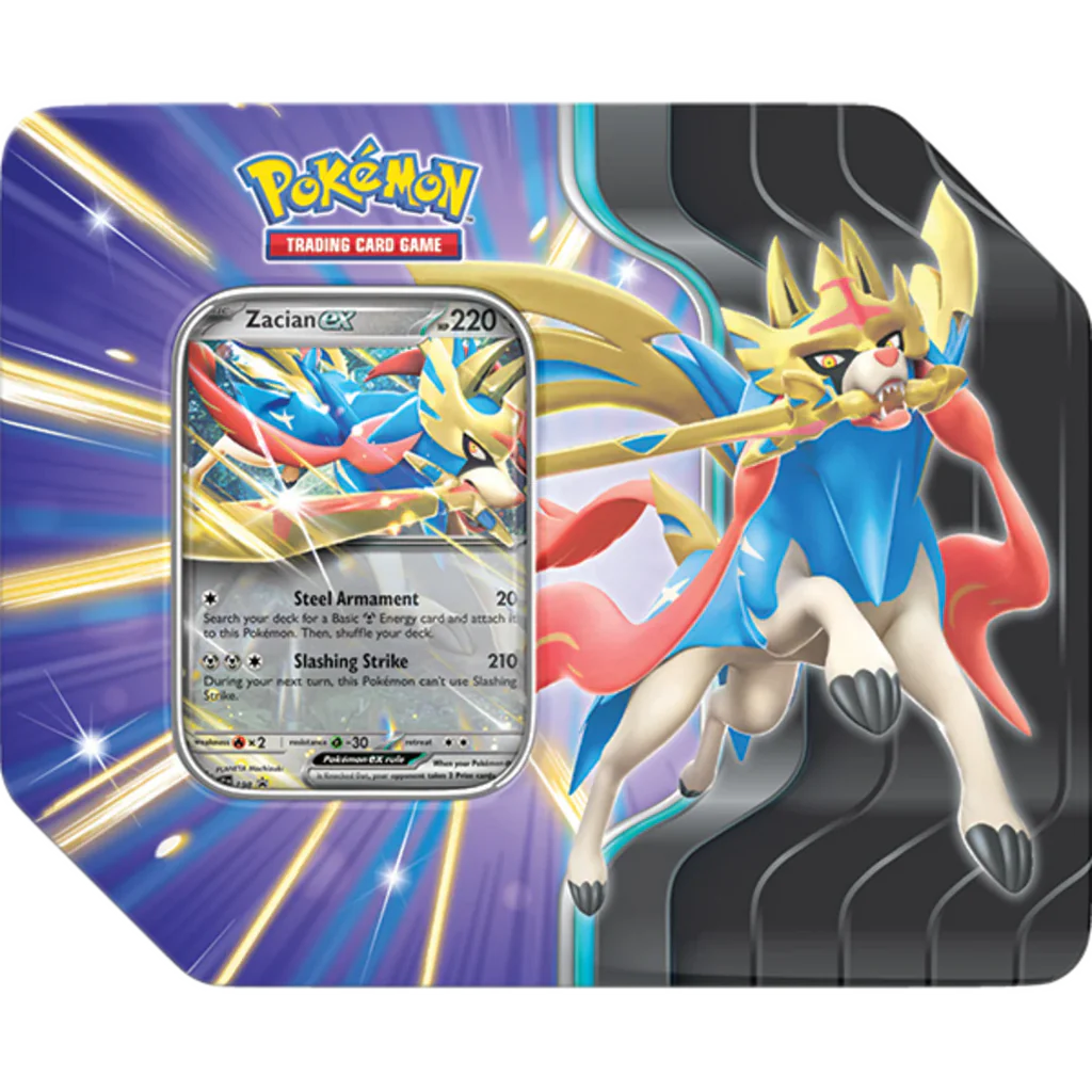 Pokémon TCG: Slashing Legends Tin - Zacian EX 1