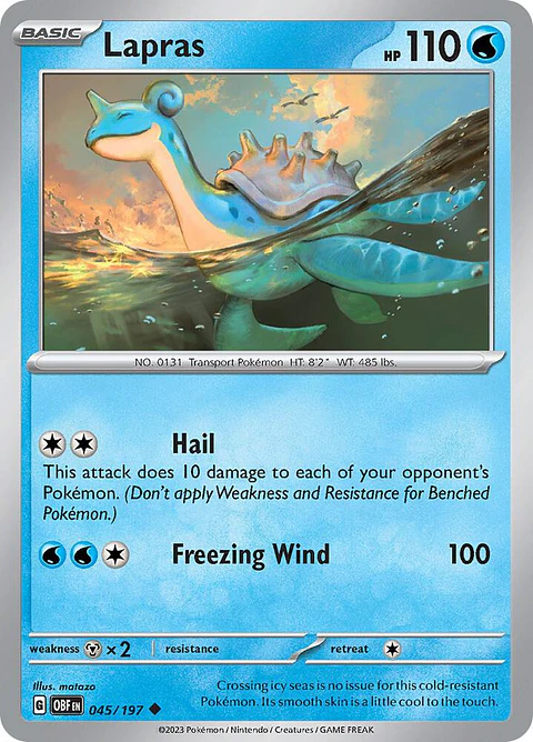 Lapras - 045/197 - Uncommon - OBF