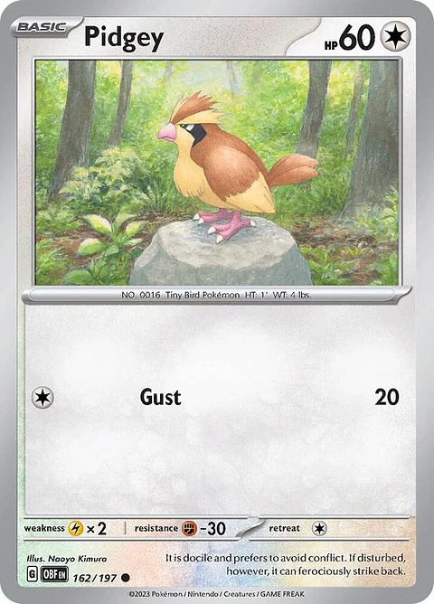 Pidgey - 162/197 - Common - OBF