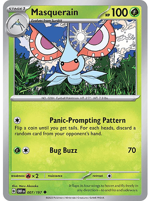 Masquerain - 007/197 - Uncommon - OBF 