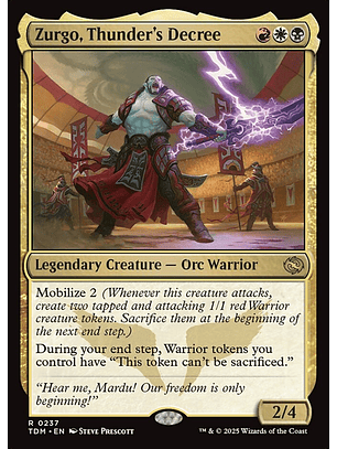Zurgo, Thunder's Decree - TDM - R 