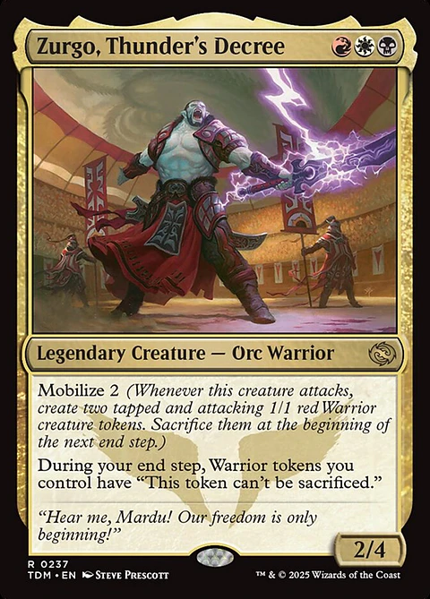 Zurgo, Thunder's Decree - TDM - R 