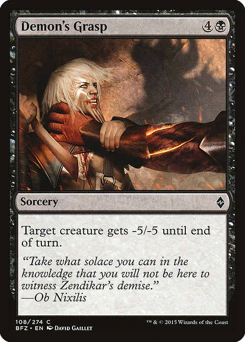 Demon's grasp - BFZ - C