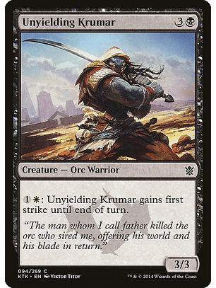 Unyielding krumar - KTK - C