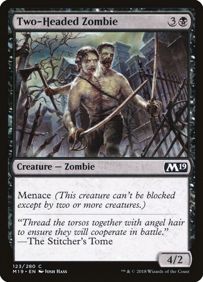 Two-headed zombie - M19 - C 1