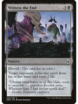 Witness the end - OGW - C
