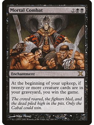 Mortal combat - 10e - R