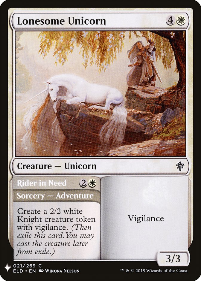 Lonesome unicorn - THE LIST - C 1