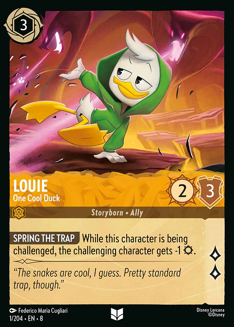 Louie - One Cool Duck - 01/204 - Uncommon - 8 
