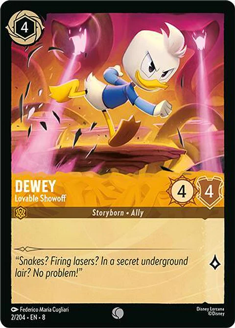 Dewey - Lovable Showoff - 2/204 - Common - 8
