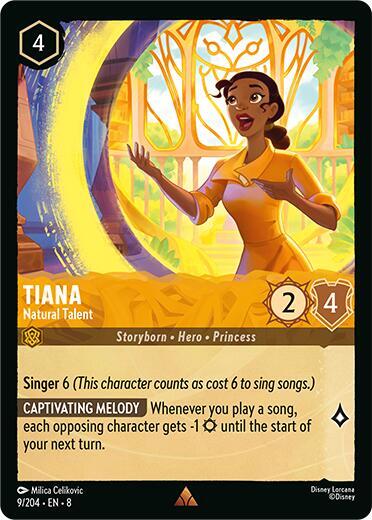Tiana - Natural Talent - 9/204 - Rare - 8 1