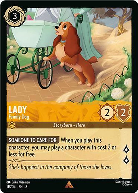 Lady - Family Dog - 11/204 - Rare - 8