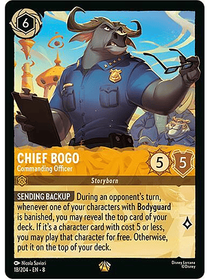 Chief Bogo- Commanding Officer - 18/204 - Legendary - 8