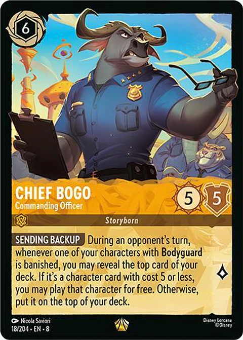 Chief Bogo- Commanding Officer - 18/204 - Legendary - 8