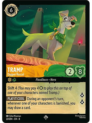 Tramp - Dapper Rascal - 22/204 - Super Rare- 8