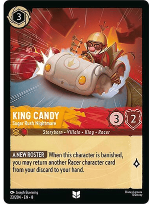 King Candy - Sugar Rush Nightmare - 23/204 - Uncommon - 8