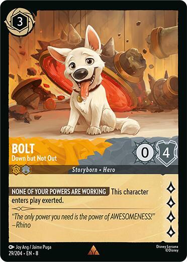 Bolt - Down but Not Out - 29/204 - Rare - 8 1