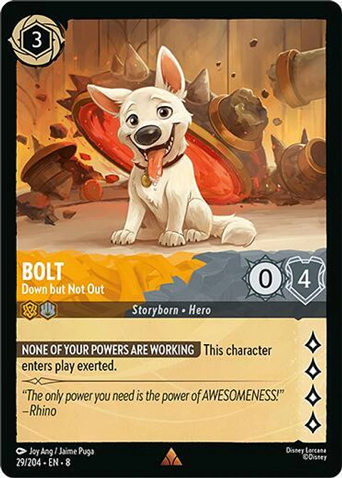Bolt - Down but Not Out - 29/204 - Rare - 8