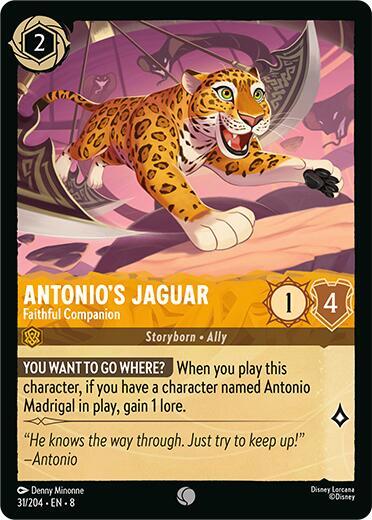Antonio's Jaguar - Faithful Companion - 31/204 - Common - 8 1