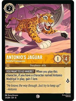Antonio's Jaguar - Faithful Companion - 31/204 - Common - 8