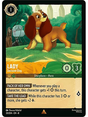 Lady - Decisive Dog - 33/204 - Rare - 8