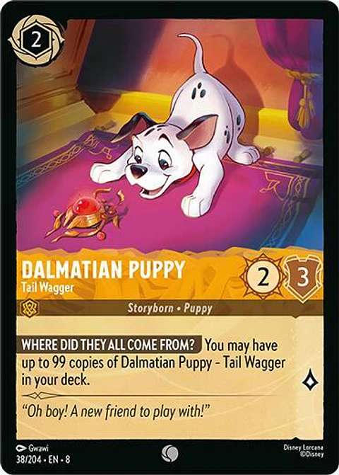 Dalmatian Puppy - Tail Wagger - 38/204 - Common - 8