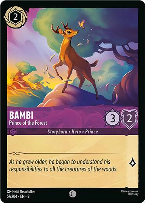 Bambi - Prince of the Forest - 57/204 - Common - 8 