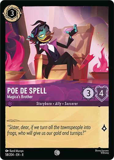Poe De Spell - Magica's Brother - 58/204 - Common - 8 1