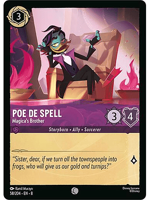 Poe De Spell - Magica's Brother - 58/204 - Common - 8