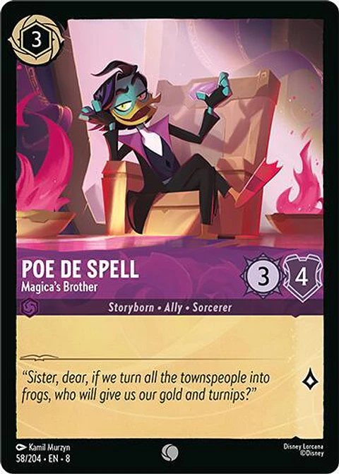 Poe De Spell - Magica's Brother - 58/204 - Common - 8