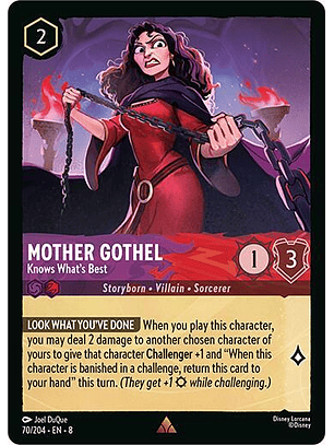 Mother Gothel - Knows What's Best - 70/204 - Rare - 8