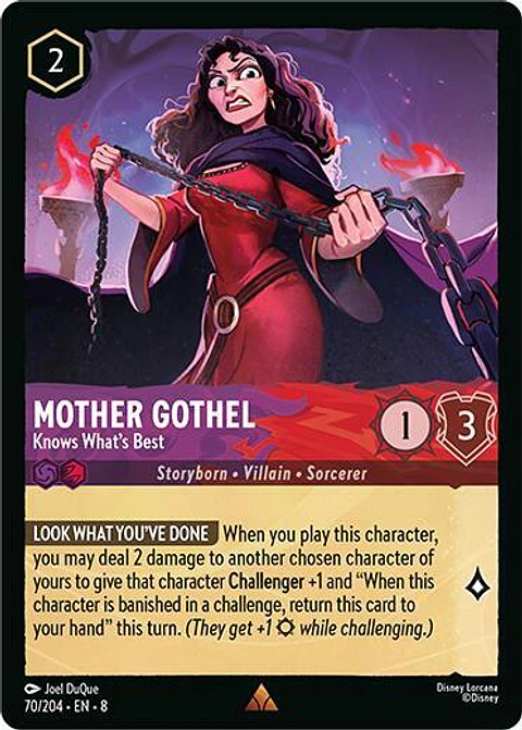 Mother Gothel - Knows What's Best - 70/204 - Rare - 8