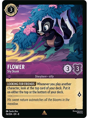 Flower - Shy Skunk - 76/204 - Rare - 8
