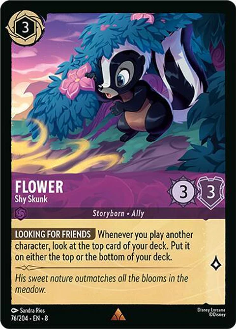 Flower - Shy Skunk - 76/204 - Rare - 8