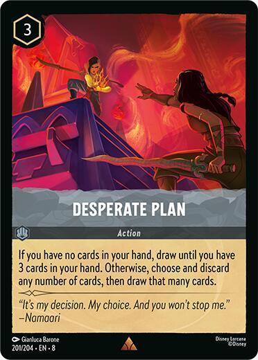 Desperate Plan - 201/204 - Rare - 8 1