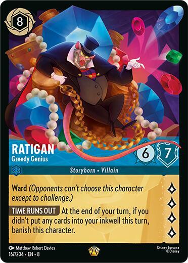 Ratigan - Greedy Genius - 167/204 - Legendary - 8 1