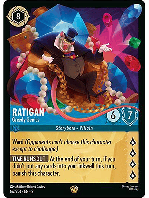 Ratigan - Greedy Genius - 167/204 - Legendary - 8