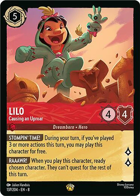 Lilo - Causing an Uproar - 137/204 - Legendary - 8