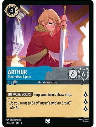 Arthur - Determined Squire - 168/204 - Uncommon - 8