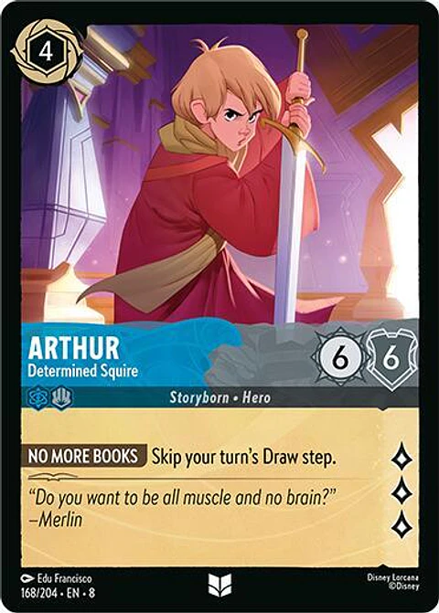 Arthur - Determined Squire - 168/204 - Uncommon - 8