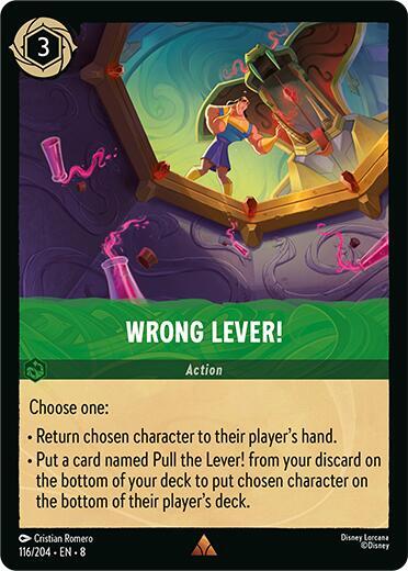 Wrong Lever! - 116/204 - Rare - 8 1
