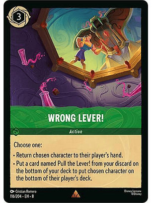 Wrong Lever! - 116/204 - Rare - 8