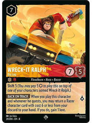 Wreck-It Ralph - Big Lug - 24/204 - Super Rare - 8