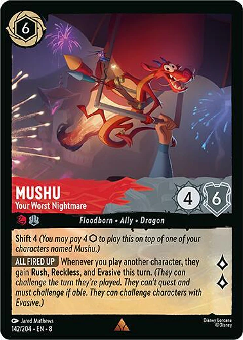 Mushu - Your Worst Nightmare - 142/204 - Rare - 8