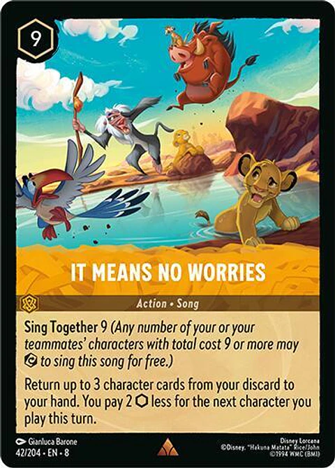 Means No Worries - 42/204 - Rare - 8